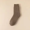 3 paires de chaussettes de bottes pour femmes, chaussettes thermiques pour l'hiver épais, chaussettes chaudes d'extérieur, douces et chaudes, classiques, en coton pour grandes filles
