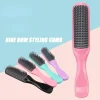 Peigne de Massage du cuir chevelu pour femmes, brosse démêlante à neuf rangées, Salon de coiffure, peigne de coiffure, outil de soins capillaires