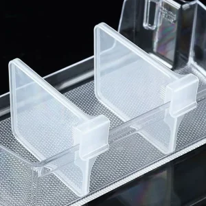 Cloison de réfrigérateur portable en plastique transparent, synchronisation de conteneur, facile à installer, panneau de séparateurs de fusion durables, 20 pièces