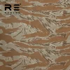 tissu ripstop 50% nylon 50% coton, bande de tigre, tissu tactique de camouflage désert/bleu, pour uniforme, en stock, offre spéciale