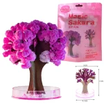 Jouet d&rsquo;arbre Sakura japonais magique Cool, flambant neuf, fabriqué au japon, papier de croissance magique rose, arbres de noël, jouets pour bébés