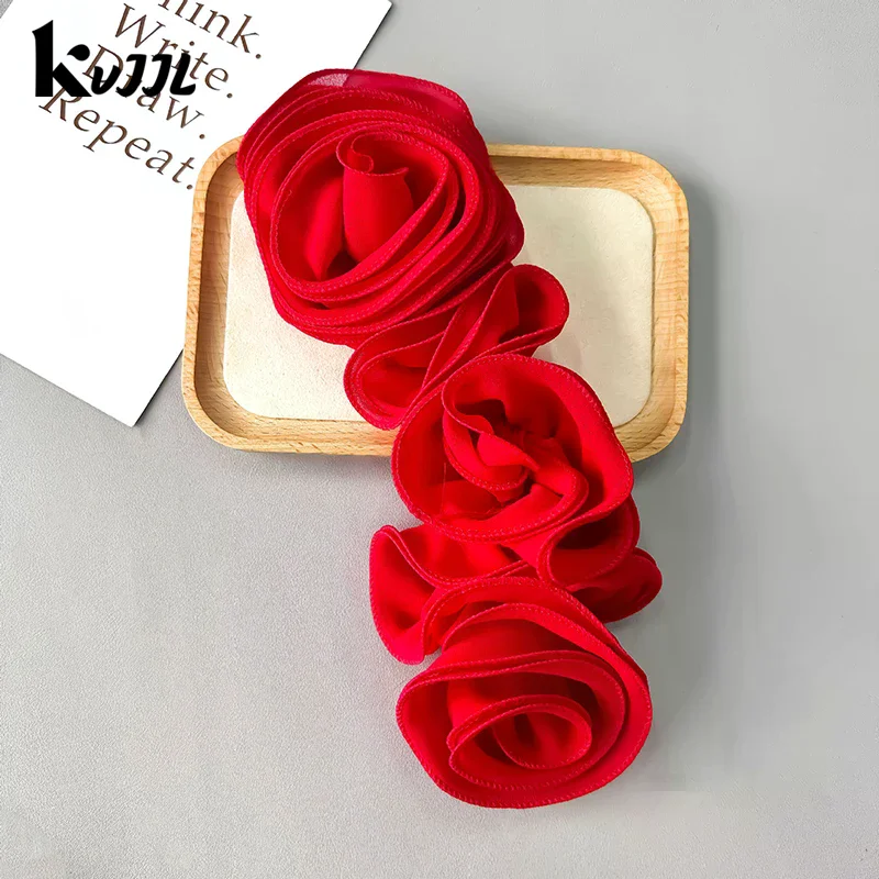 Décoration florale 3D, Patch de fleurs fait à la main, bricolage, fleur de poitrine, appliques de couture pour accessoires de robe de mariée, outil de couture à la main Décoration florale 3D, Patch de fleurs fait à la main, bricolage, fleur de poitrine, appliques de couture pour accessoires de robe de mariée, outil de couture à la main