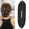 Magique torsadé cheveux Style bandeau femmes Net fil arc noir beignets bourgeon bandeau bandeau mode coréenne Simple cheveux accessoires