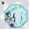 genshin impact anime parapluie portable pliant uv bloc noir parasol xiao ganyu genshin femmes pluie coupe vent parapluie parasol
