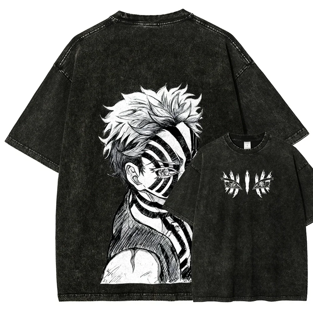 25 nouveau populaire Anime Hit Show lavé Vintage Akaza T-shirt Manga graphique vêtements pour hommes coton surdimensionné à manches courtes t-shirts hauts 25 nouveau populaire Anime Hit Show lavé Vintage Akaza T-shirt Manga graphique vêtements pour hommes coton surdimensionné à manches courtes t-shirts hauts