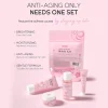 sakura kit de soins de la peau pour femme, nettoyant, sérum, crème pour les yeux, crème pour le visage, crème solaire, produits de beauté, voyage