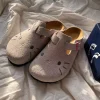 sanrio hello kitty mignon anime pantoufles été femme semelle épaisse chaussures plates doux dessin animé extérieur anti dérapant pantoufles fille cadeau