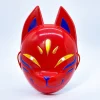 masque facial de renard léger, couverture faciale d'animal de cosplay, accessoire pour cheveux, costume de mascarade, couverture faciale pour accessoires de fête d'halloween