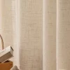 rideau en lin de style naturel japonais, anti poussière, écran de fenêtre transparent pour chambre à coucher, porte de cuisine, rideau doux pratique