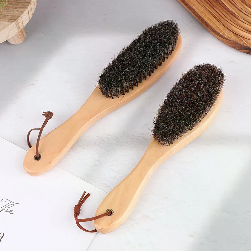 brosse en crin de cheval, manche en bois, brosse pour vernis à chaussures, brosse de nettoyage du linge en crin de cheval doux, brosse de nettoyage antistatique brosse en crin de cheval, manche en bois, brosse pour vernis à chaussures, brosse de nettoyage du linge en crin de cheval doux, brosse de nettoyage antistatique