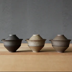 Théière en céramique japonaise, bouilloire, fabrication de thé, tasse à thé Gaiwan pour Puer, 1 bol, 2 tasses, service à thé de voyage, poterie rétro, verres 200ml Théière en céramique japonaise, bouilloire, fabrication de thé, tasse à thé Gaiwan pour Puer, 1 bol, 2 tasses, service à thé de voyage, poterie rétro, verres 200ml