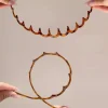 peigne à cheveux en forme de u pour femmes coréennes, bande de sauna coordonnante, cerceaux en plastique, haut moelleux à dents partenaires, bandes de cheveux, accessoires de vêtements de sauna