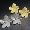 boucles d'oreilles populaires en alliage de fleurs pour femmes, accessoires de fête de style rétro, cadeaux