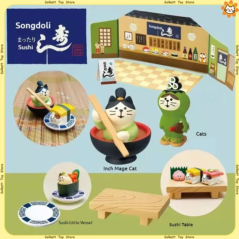 sushi restaurant zakka chat style japonais bricolage dessin animé aliments jouets miniatures décoration de la maison bureau résine artisanat petits ornements sushi restaurant zakka chat style japonais bricolage dessin animé aliments jouets miniatures décoration de la maison bureau résine artisanat petits ornements