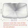 pare soleil de voiture pour ombrage automatique, parasol de protection pour pare brise intérieur d'été, accessoires de protection