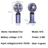 nouveau ventilateur portatif pliable mini ventilateur pliable avec batterie rechargeable usb bureau extérieur cou suspendu ventilateur 5 vitesses ﻿