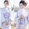 kimono cosplay women's formal attire traditional improvement clothes japanese cute pink literary and artistic portrait dress