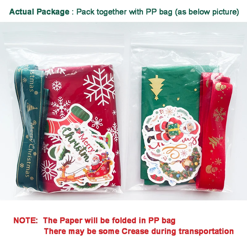 emballage cadeau de noël bricolage avec rubans en papier imperméables autocollants 2026 nouvel an papier d'emballage cadeau ensemble de décoration de festival emballage cadeau de noël bricolage avec rubans en papier imperméables autocollants 2026 nouvel an papier d'emballage cadeau ensemble de décoration de festival