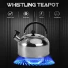 théière améliorée en acier inoxydable 3l, bouilloires à eau, théière à gaz, bouilloire à eau pour voyages, randonnée, bouilloire de cuisine