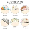 kanagawa – sac de rangement à motifs créatifs de style japonais, sac à cosmétiques pour dames, sac de lavage en toile à fermeture éclair, sac à cosmétiques