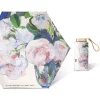 petit parapluie portable pour femme, mini parapluie de poche, parapluie de pluie pliant à 5/6, peinture à l'huile à la mode, parasol de voyage, parapluie coupe vent