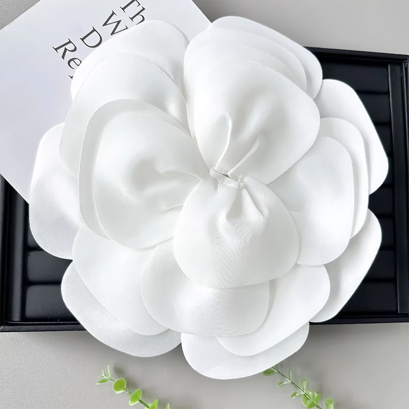 grands broches à fleurs pour femmes, robe de mariée élégante, épingles à revers en tissu coréen, badge à la mode, bijoux, accessoires cadeaux grands broches à fleurs pour femmes, robe de mariée élégante, épingles à revers en tissu coréen, badge à la mode, bijoux, accessoires cadeaux