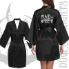 robes gothiques pour enterrement de vie de jeune fille, badass, demoiselle d'honneur, coven, horreur, mariée pour être halloween, kimono, accessoires de mariage gothiques, cadeaux