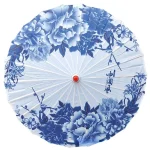Parapluie de voiture en papier à l&rsquo;huile, résistant à la pluie, décoration de plafond, parapluie Cheongsam, tissu en soie, Parasol chinois