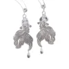 koi carpe pendentif poisson rouge boucles d'oreilles accessoires oreille bijoux poisson rouge eardrop creux goutte d'eau métal boucles d'oreilles cadeaux