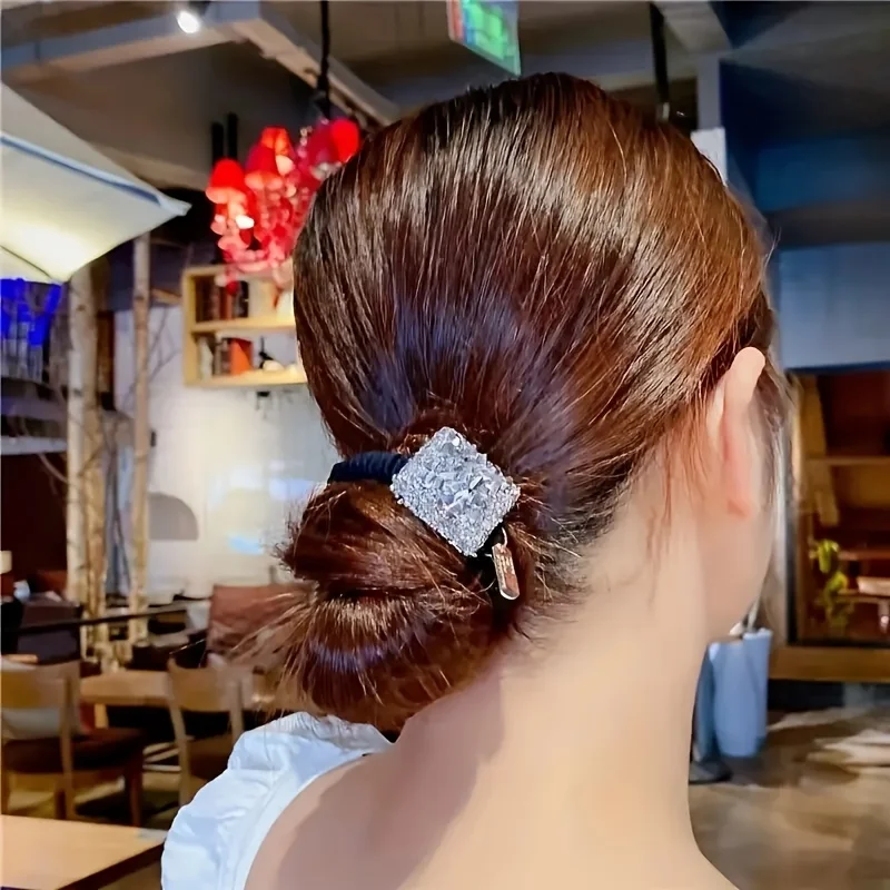 bandeau en diamant d'eau, design rétro élégant, pince à cheveux réglable en imitation perle, adapté aux femmes bandeau en diamant d'eau, design rétro élégant, pince à cheveux réglable en imitation perle, adapté aux femmes