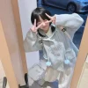 kosahiki japonais kawaii bouton tricoté cardigan femmes bleu kardigan damski harajuku mignon fille pull à capuche vestes y2k manteau