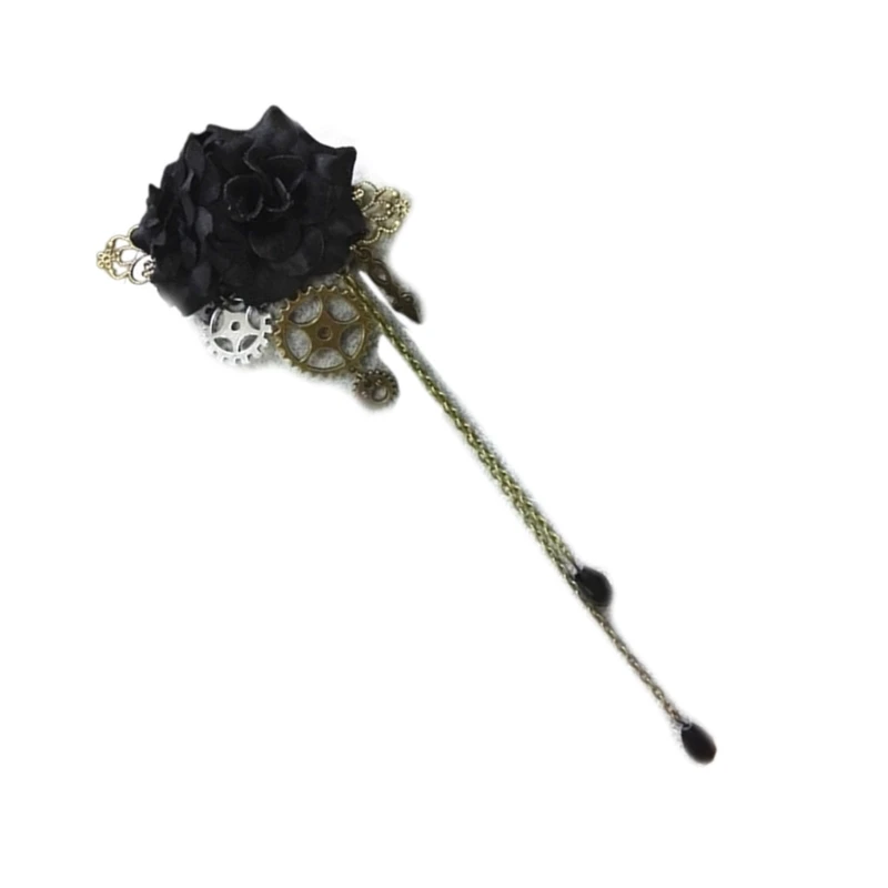 pince à cheveux engrenages vintage, barrettes steampunk, épingle à cheveux gothique, accessoire fantaisie pour cheveux, glands, chaîne, épingle à cheveux pince à cheveux engrenages vintage, barrettes steampunk, épingle à cheveux gothique, accessoire fantaisie pour cheveux, glands, chaîne, épingle à cheveux