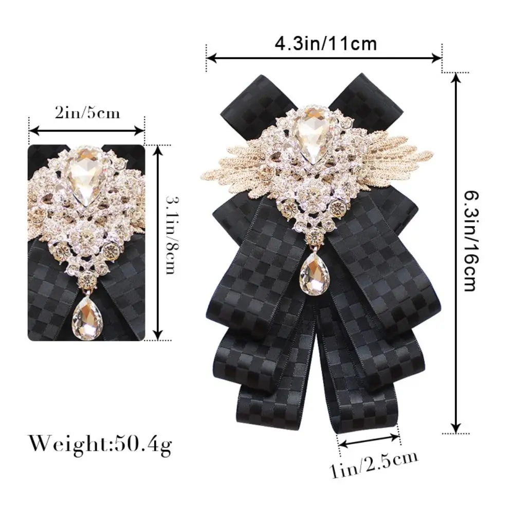 collier formel rétro en strass pour hommes, fleur en cristal, élégant, nœud papillon, style britannique, vintage, accessoire de costume pour hommes collier formel rétro en strass pour hommes, fleur en cristal, élégant, nœud papillon, style britannique, vintage, accessoire de costume pour hommes