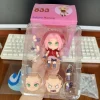 nouveau 10cm # 833 haruno sakura figure anime périphérie kawaii q version d'action poupée interchangeable visage modèle ornement jouets