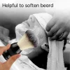 Pinceau à raser en poils de sanglier et manche en bois |   Kit de toilettage pour hommes, outil de mousse de barbier, nettoyage du visage pour le savon de rasage