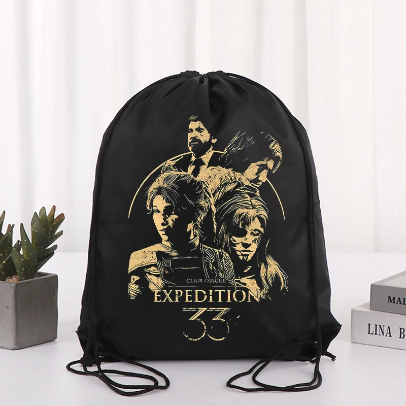 Anime imprimé cordon sac à dos jeu Clair Obscur expédition 33 sport Fitness sac mode dessiner chaîne sacs pochette de rangement cadeau Anime imprimé cordon sac à dos jeu Clair Obscur expédition 33 sport Fitness sac mode dessiner chaîne sacs pochette de rangement cadeau