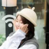 76 le chapeau bonnet japonais pour différentes têtes tête d'automne d'automne épaissie du palier pour chapeau en dôme