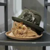 chapeau fedoras en feutre de laine pour femmes, couvre chef de fête, mode d'hiver asymétrique, chapeau seau