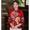 chemisier brodé style ethnique rétro broderie chemisier chinois femmes nouveau style veste manteau en coton ample femmes automne hanfu