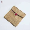 sac à gâteau au thé pu'er en coton et lin fait à la main avec couvercle rabattable et boucle faite à la main, emballage portable résistant à l'humidité, sac cadeau pour thé cere