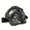 masque de crâne de moto, lunettes coupe vent, lunettes d'équitation pour sports de plein air, accessoires d'halloween, masque tactique coupe vent