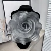 patch de fleur de rose fait à la main, accessoires de broche artificielle, fleur de poitrine en organza, applique de couture bricolage, nouveau
