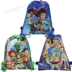Sacs à cordon Disney Toys Story, organisateur Portable imprimé de figurines de dessin animé, sac à cordon, pochette de rangement en tissu Non tissé Sacs à cordon Disney Toys Story, organisateur Portable imprimé de figurines de dessin animé, sac à cordon, pochette de rangement en tissu Non tissé