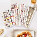 50pcs résistant à l’huile cuisson emballage alimentaire cire papier Burger frites emballage papier huilé cuisine Sandwich pain alimentaire outils de cuisson tapis 50pcs résistant à l’huile cuisson emballage alimentaire cire papier Burger frites emballage papier huilé cuisine Sandwich pain alimentaire outils de cuisson tapis