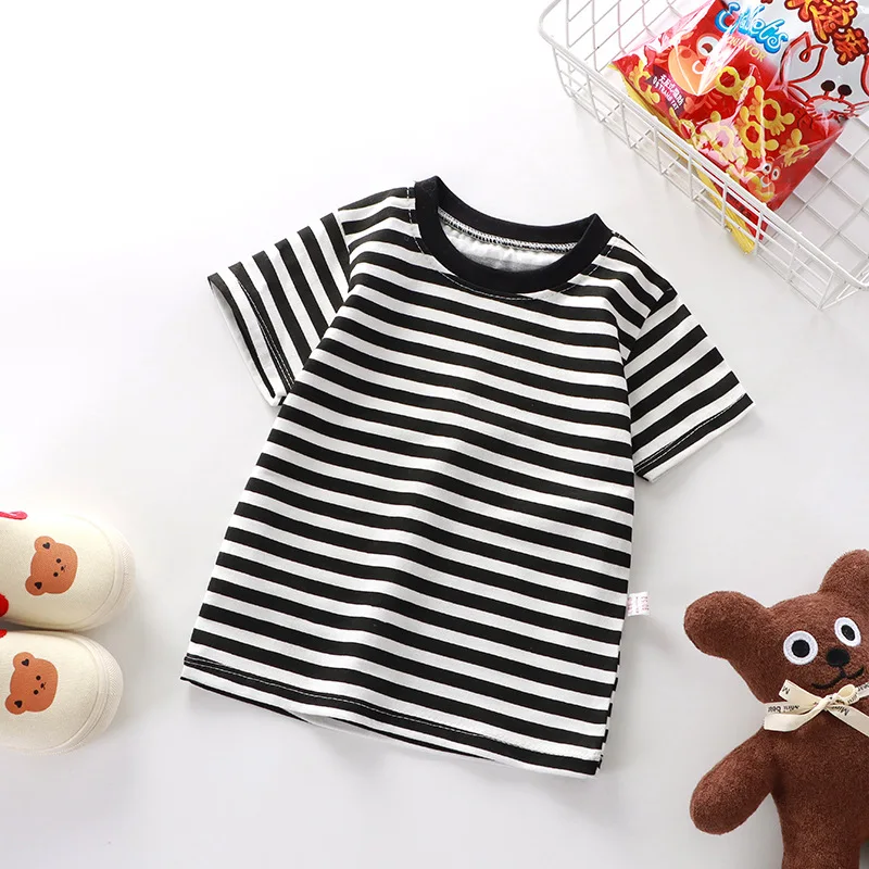 chemise rayée à la mode pour enfants, chemise rouge pour bébés, garçons et filles, t shirts en vrac, vêtements pour filles de 0 à 8 ans, 2025 chemise rayée à la mode pour enfants, chemise rouge pour bébés, garçons et filles, t shirts en vrac, vêtements pour filles de 0 à 8 ans, 2025