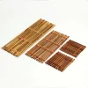 Petit radeau en bambou pour cérémonie du thé, sous-verre, polymères de thé, bouilloire, manique, rideau de thé, polymères de bambou purs faits à la main