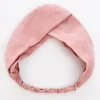 turban croisé solide pour femmes, noué torsadé, style boho, en daim, pour filles, nœud doux, accessoires pour cheveux vintage