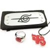 Anime Naruto kakaxi Akatsuki Uchiha Itachi bandeau collier Cosplay accessoire