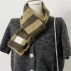 Écharpe rayée en coton ultra chaud pour l'hiver, écharpe tricotée à col long coréen ins y2k, confort toute la journée pour automne et hiver, streetwear