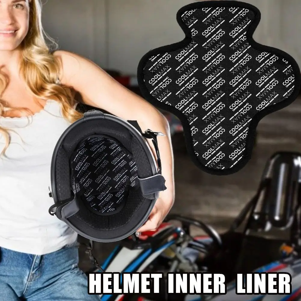 doublure de casque de moto respirante, coussin de casque anti transpiration, séchage rapide, doublure intérieure doublure de casque de moto respirante, coussin de casque anti transpiration, séchage rapide, doublure intérieure